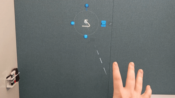 Hand ray scale animation Hand ray scale animation.