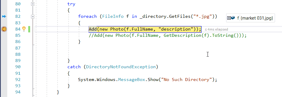 Animation showing how to edit and continue debugging.
