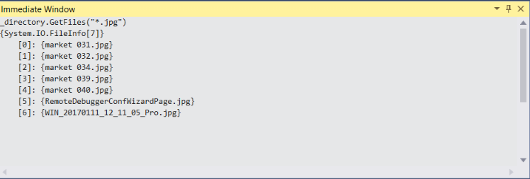 Screenshot showing how to open the Immediate window.