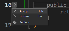 Gutter Menu